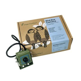 Green Feathers Wildlife 700TVL Wired Bird Box Camera with Night Vision 940nm Invisible Infrared, Designed for Nest Boxes, Bird Houses and Garden (Camera Only)