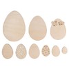 Rayher 64665505 Wooden Easter Eggs, 9 Pieces, 2 - 8