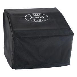 RÖSLE BBQ-Portable Videro E2-P, G2-P, High-Quality Protective Case Made of 100% Polyester with PU Coating, Practical Zip, Weatherproof Cover, Black