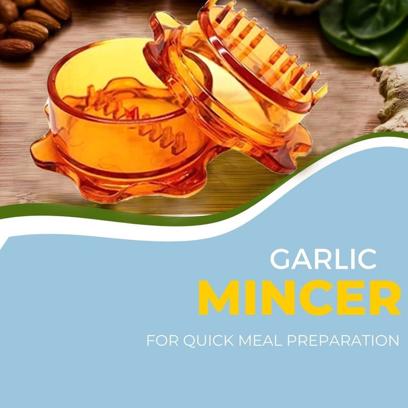 Angel’s Peel Lounge Garlic Mincer, Manual Garlic Grinder for Quick