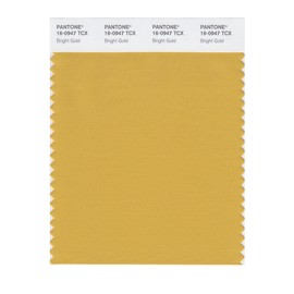 PANTONE SMART 16-0947X Color Swatch Card, Bright Gold