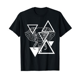 Elephant Triangle t shirt - Geometric Shape Tee