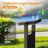 Solar Pathway Lights Outdoor 6 Pack, 360° Adjustable Panel, Multicolor