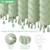 Dynamene Extra Long Shower Curtains, 96 Inch Long Boho Tufted