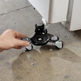 200 Lbs Capacity 3 Wheel Dolly Mover Carrier Swivel Casters for Furniture Heavy Crates Bulky Items Plants Bags Boxes Moving W8 in. x H3 in.