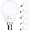 comzler A15 LED Bulbs 60W Equivalent, Warm White 2700K,E12 Small