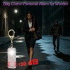Ultrathin Personal Alarm Rainproof Ultra-Lightweight (0.8 oz) Bulky-Free Keychain Siren