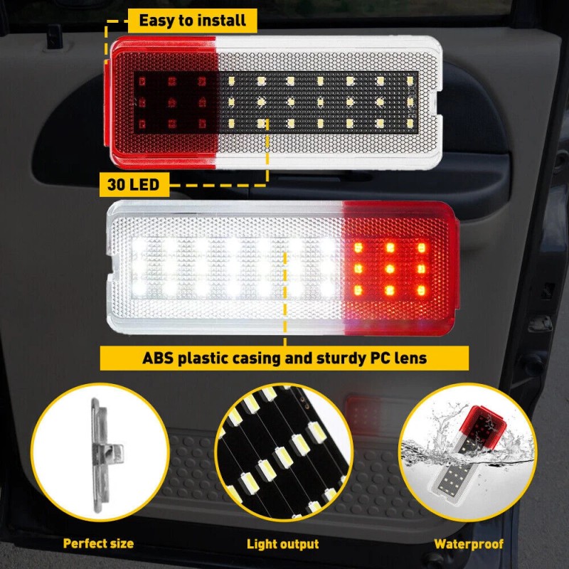 LIANGREN Interior Door Panel Light Reflector For 1999-2007 Ford Super