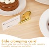 BUNCHBRAVO Nautical Shell Place Card Holders, Set of 12 Gold