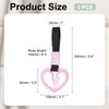 PATIKIL 2Pcs Broken Heart Shaped Car Handle Straps, Car Hanging