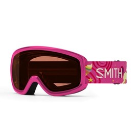 SMITH Snowday Snow Goggles – Youth Ski & Snowboarding Goggles with Distortion-Free Optics, Anti-Fog Performance & 100% UV Protection – Pink Space Pony + RC36