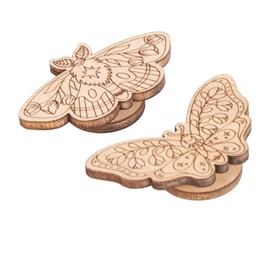 DAUZ Elegant Strong Magnets Versatile Embroidery Needle Minder, Beech Wood, 2 Count