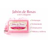 Jabón Artesanal de Rosas y Colágeno 100gr, Natural.