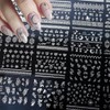 30 Sheets Silver Nail Sticker Silver Lace Nail Art Stickers