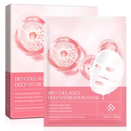 Bio Collagen Mask Overnight Gesichtsmasken & Gesichtskuren Collagen Maske, Kollagen Maske, Falten Maske (4P)