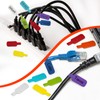 Alovez Pack of 40 Cable Labels, Cable Labelling, Reusable, Multicoloured