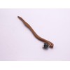 Unique Handcarved Walnut Wood Hair Stick with Wooden Bead