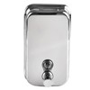 WOONEKY Hand Press Liquid Soap Dispenser Refillable Wall-Mounted Stainless Steel