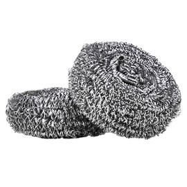 GRIRIW Stainless Steel Dish Sponges 6 Pack Dish Washing Sponges for Dishes Spiral Scrubbers Kitchen Cleaning Non-Skid Dish Bowl Cleaning