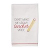 Mud Pie Pencil Embroidered Towel