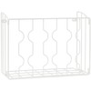 SimpleHouseware Wall Door Mount Kitchen Wrap Organizer Rack, White