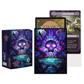 Katomula 100 MTG Card Sleeves with 100 Inner Sleeves, Textured Back Art Sleeves, Fit Standard Size Cards - Swamp