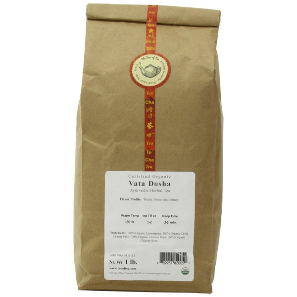 The Tao of Tea Vata Dosha, Certified Organic Ayurvedic Tea, 1-Pound