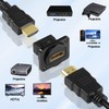QIANRENON 4K HDMI Panel Mount Adapter Coupler HDMI 1.4 Female