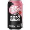 Dr Pepper Zero Strawberries and Cream Soda, 12 fl oz