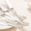 KINGSTONE 45 Piece Silverware Set for 8 with Serving Utensils,