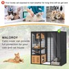 Outdoor Large Cat Enclosure Cover, Waterproof Walk-in Cat Kennel Cover