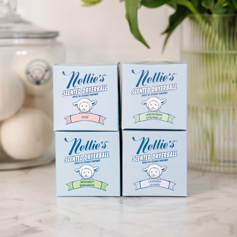 Nellie's Scented Wool Dryerball - Bergamot Scented - Made with