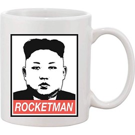 Rocketman Kim Jong Un North Korean Leader Ceramic Mug bnft