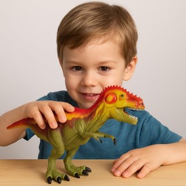 MIJOMA Dinosaurier Figuren 12er Set – realistische Dino Spielfiguren ca. 20 cm – 6-Fach Sortiert – Kunststoff Dinosaurier Spielzeug für Kinder