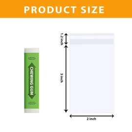 PigPotParty 2"x3" Cellophane Cookie Bags Self Sealing, 200 Pcs Clear Plastic Treat Individual Cookie Bags with seal, Perfect for Goodies, Party Favors, Snacks, Gift Wrapping