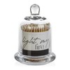 Zodax Apothecary Guild Light My Fire Matches with Glass Dome