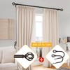 2 Pack Bronze Curtain Holdbacks, USFOOK Decorative Window Drapery Tiebacks