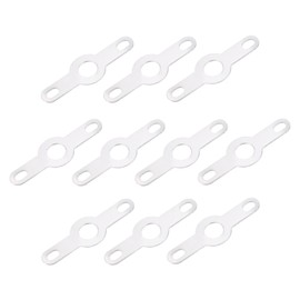 QUARKZMAN PCB Solder Eyelet Plate Ring Clamp 3.2 mm Double Ends Connection for Power Cable Solid Wire Pack of 200