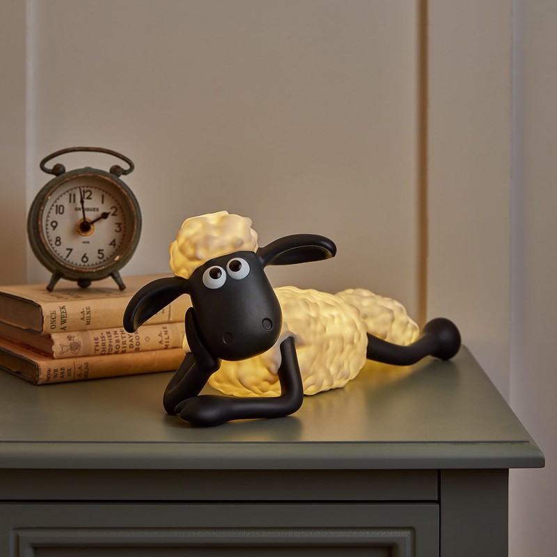 Lights4fun LED Shaun the Sheep™ Table Lamp with Remote Control