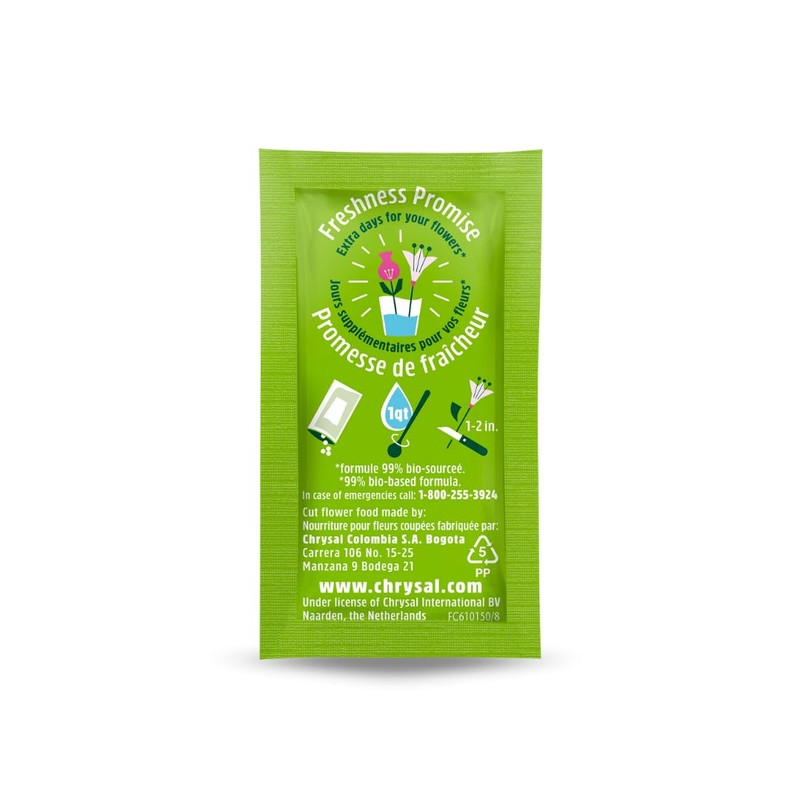 Chrysal Flower Boost – Clear Flower Food Packets for Flower