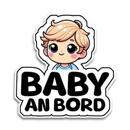 Baby on Board Sticker Car, Baby Car Sticker, Baby on Board Sticker 16 x 15.5 cm, Weatherproof and UV-Resistant Sticker Car, Sticker Baby and Car Baby for Safe Drives with Your Child