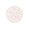 GreenGate Small Grace Plate White with Hearts in Red and