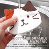 Cat Coasters Set of 4, Non-Slip PVC Cup Mats for