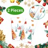 PHOGARY 2 Pack Christmas Tablecloths Gingerbread Tablecloth, Gingerbread House Tablecloths