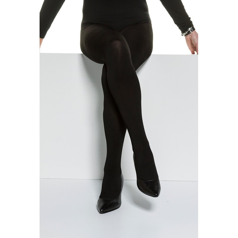 Ulla Popken Women's Thermal Tights, black