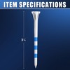 CHAMPKEY Premium 3 Prongs Golf Tees 50Pack/100 Pack Selectable -