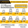 LATTOOK 3/8" Drive Crowfoot Wrench Set, 10-Piece Metric Crows Foot