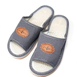 Acupressure Slippers Foot Massage Indoor Shoes Office Office Shoes Living Room Shoes Golf Acupressure Slippers Navy 5ea