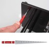 Stainless Steel Aperture Ruler Taper Gauge, Full Round Dia Scale