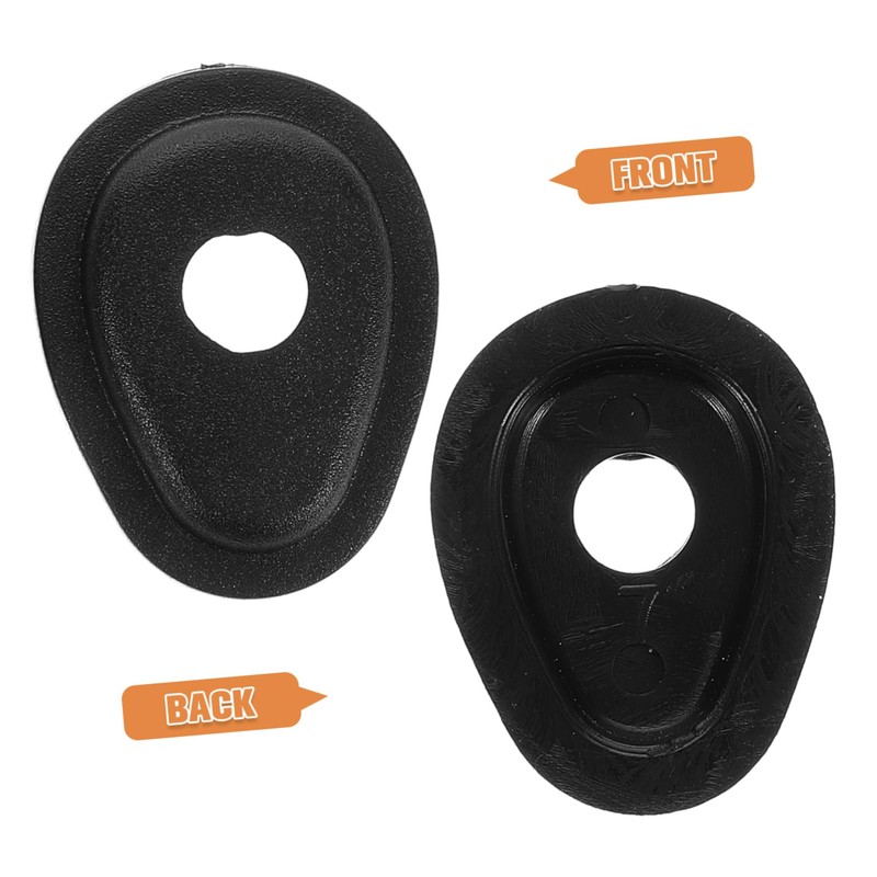 Zerodeko 4pcs Black Turn Signal Adapter Spacers for Motorcycle Indicator